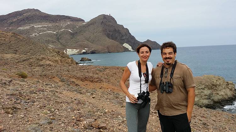 PREMIO PALABRAS PARA EL PARQUE 2015 Patrocinado por geoGata. Montserrat Peña de ruta con David Monge